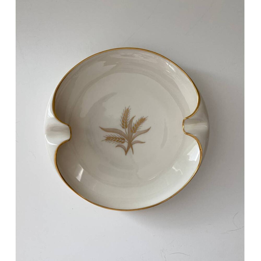 Vintage Lenox Wheat, Harvest 8" ashtray, bone china 1940-1982